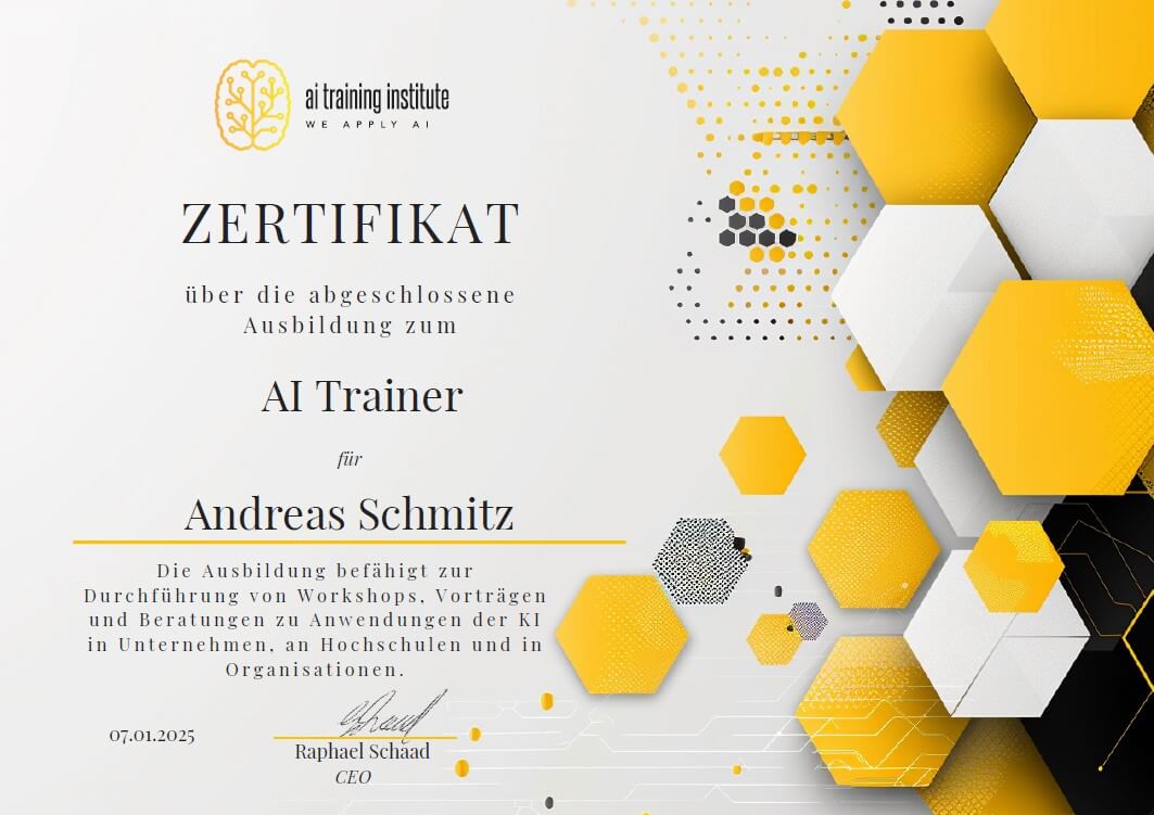 AITI - Zertifikat KI-Trainer-kl
